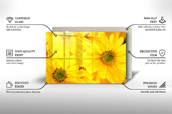 Protège plaque de cuisson Pétales de fleur
