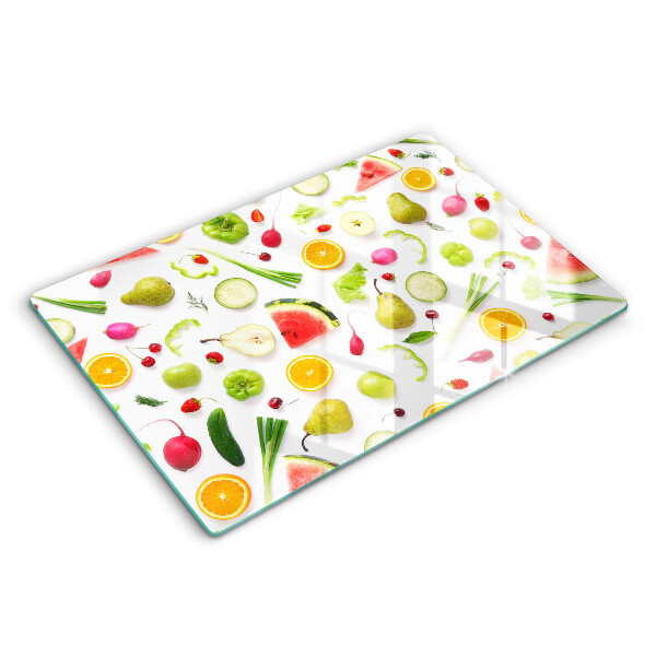 Protège plaque de cuisson Modèle de fruits et légumes