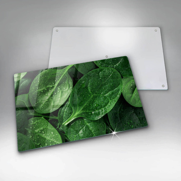 Protège plaque de cuisson Feuilles de basilic