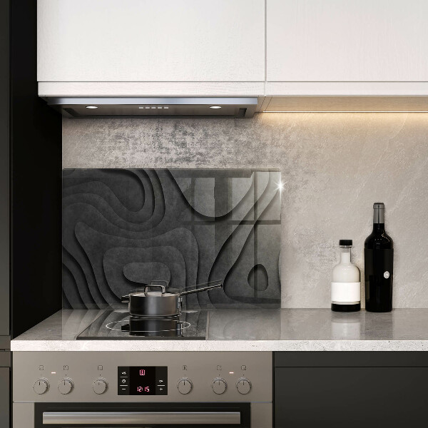 Protège plaque de cuisson Formes de pierre 3D