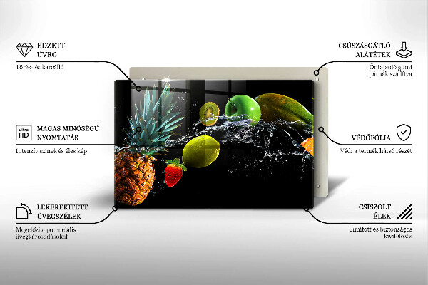 Protège plaque de cuisson Fruits dans l'eau
