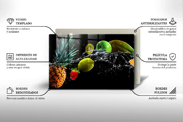 Protège plaque de cuisson Fruits dans l'eau