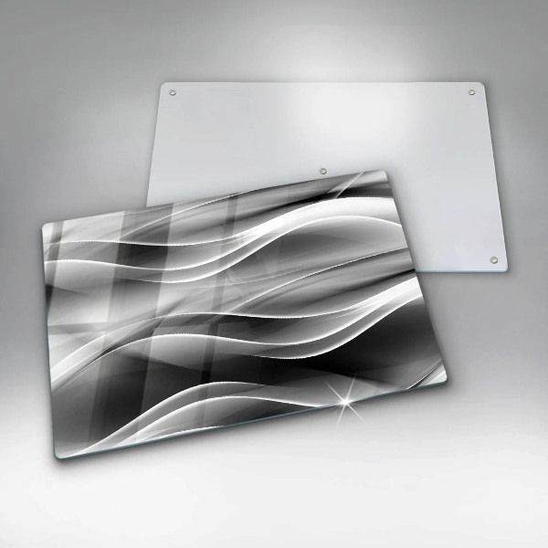 Protège plaque de cuisson Lignes douces d'abstraction