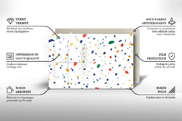 Protection pour plaque de cuisson Grès coloré