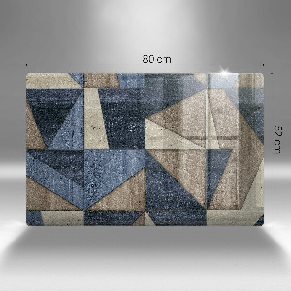 Protection pour plaque de cuisson Abstraction géométrique