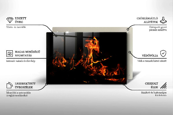 Protection pour plaque de cuisson Allume une flamme vivante