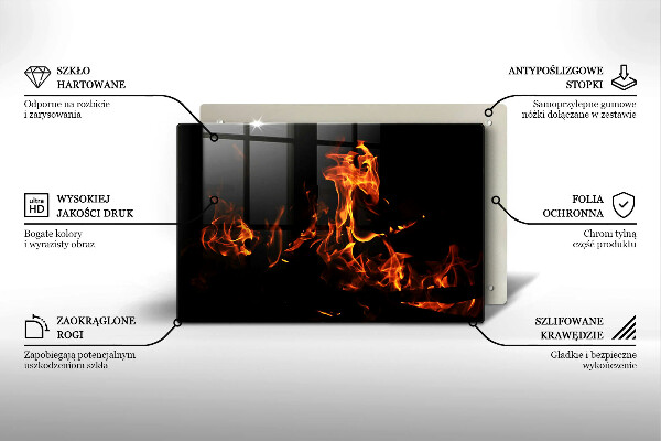 Protection pour plaque de cuisson Allume une flamme vivante