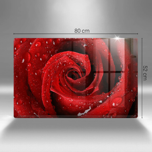 Protège plaque de cuisson Pétales de fleurs de roses