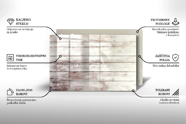 Protège plaque de cuisson Vieilles planches de bois