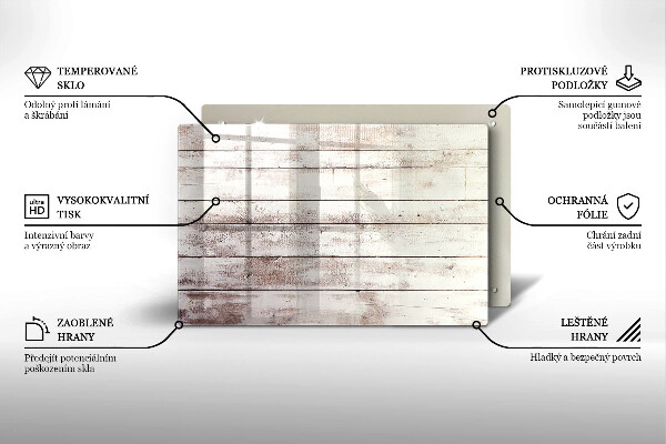 Protège plaque de cuisson Vieilles planches de bois