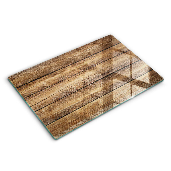 Protège plaque de cuisson Planches texturées en bois