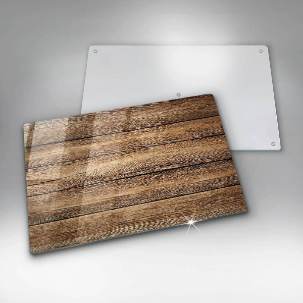 Protège plaque de cuisson Planches texturées en bois