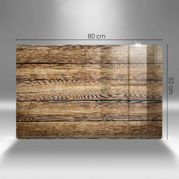 Protège plaque de cuisson Planches texturées en bois