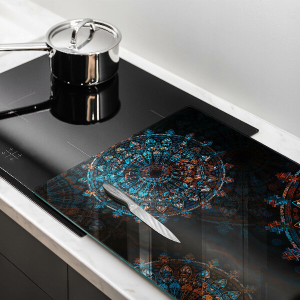 Protège plaque de cuisson Roues vintage bohème