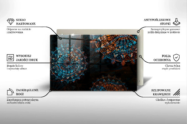 Protège plaque de cuisson Roues vintage bohème