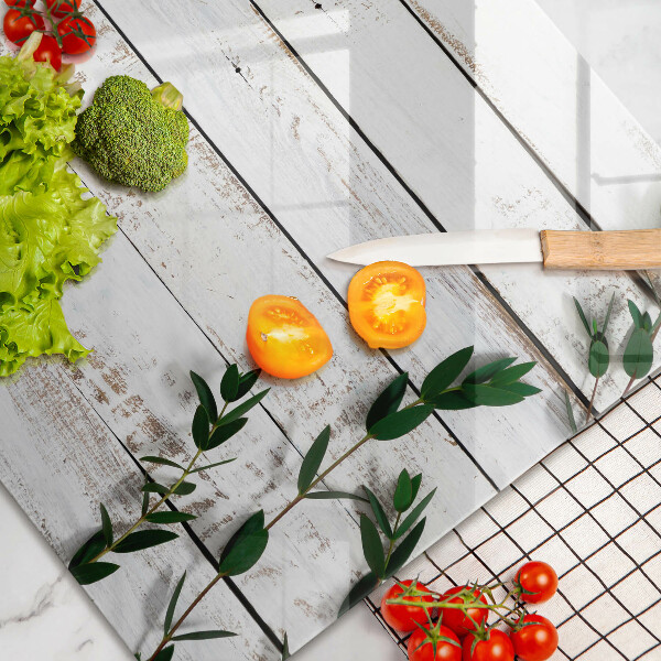 Protège plaque de cuisson Vieilles planches et feuilles