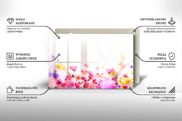 Protège plaque de cuisson Prairie fleurie
