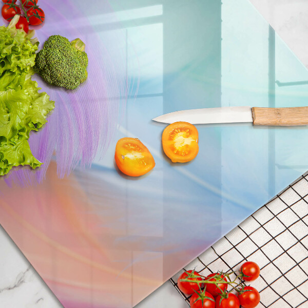 Protège plaque de cuisson Plumes pastels