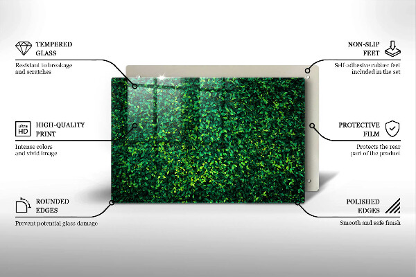 Protège plaque de cuisson Plante à petites feuilles