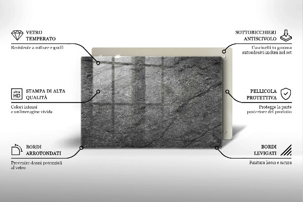 Protège plaque de cuisson Texture de pierre