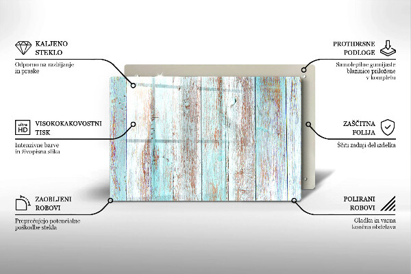 Protège plaque de cuisson Planches anciennes vintage