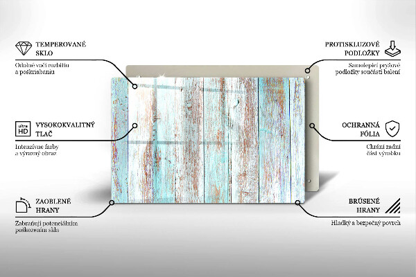 Protège plaque de cuisson Planches anciennes vintage