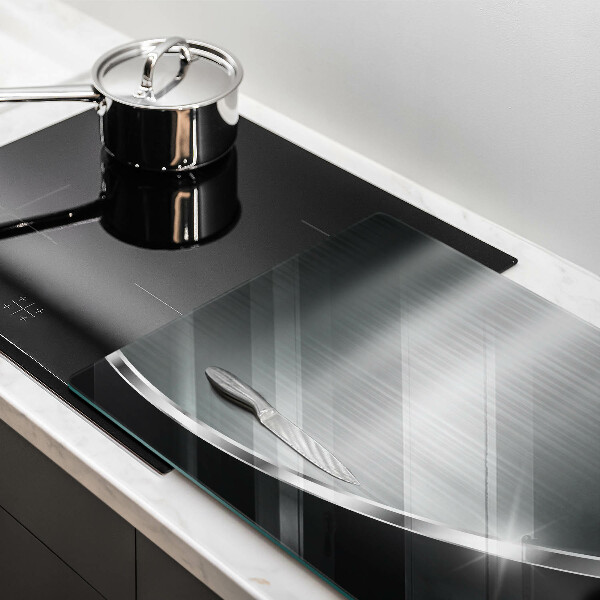 Protège plaque de cuisson Abstraction avec du métal