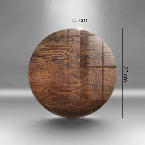 Protection plaque induction Planche de bois foncé