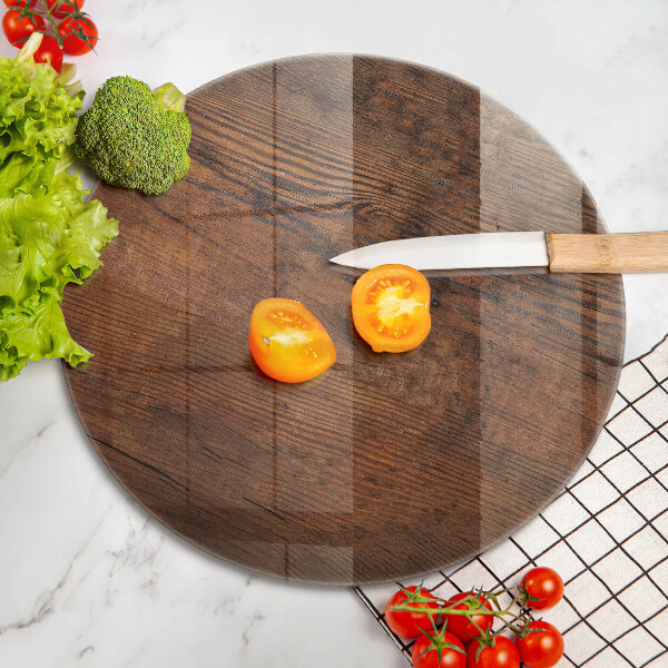 Protection plaque induction Planche de bois foncé