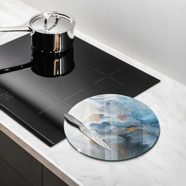 Protection plaque induction Texture de marbre