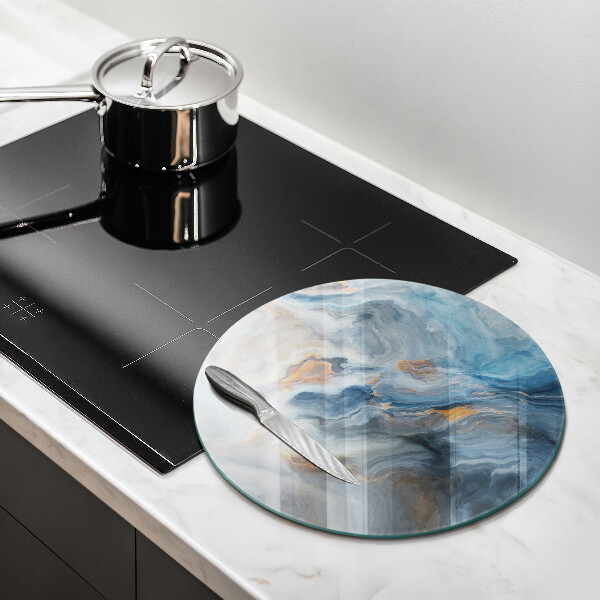 Protection plaque induction Texture de marbre