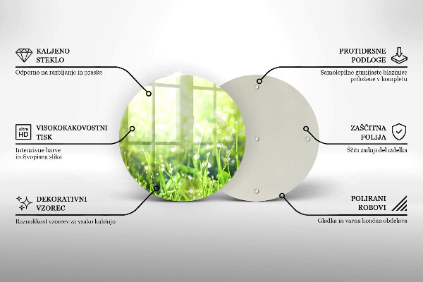 Protection plaque induction Nature - herbe et rosée