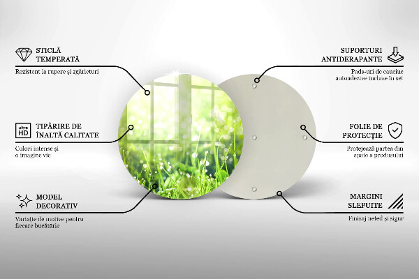 Protection plaque induction Nature - herbe et rosée