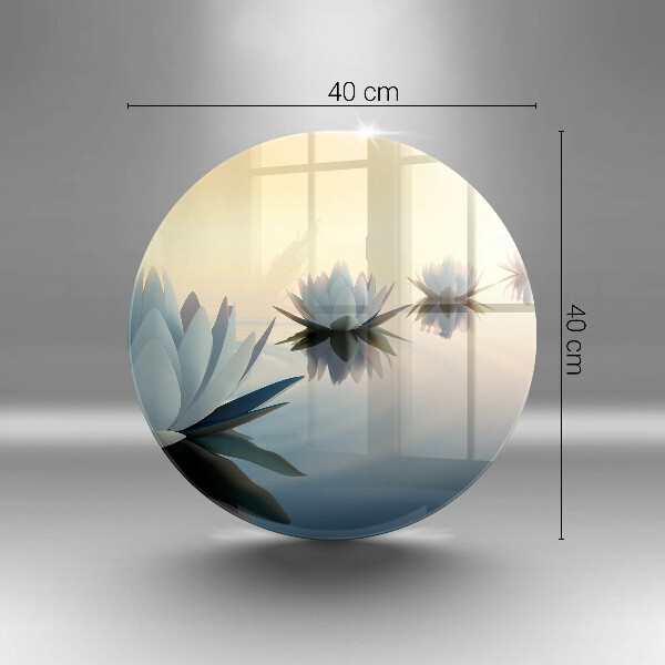 Protection plaque induction Fleurs de lys sur l'eau