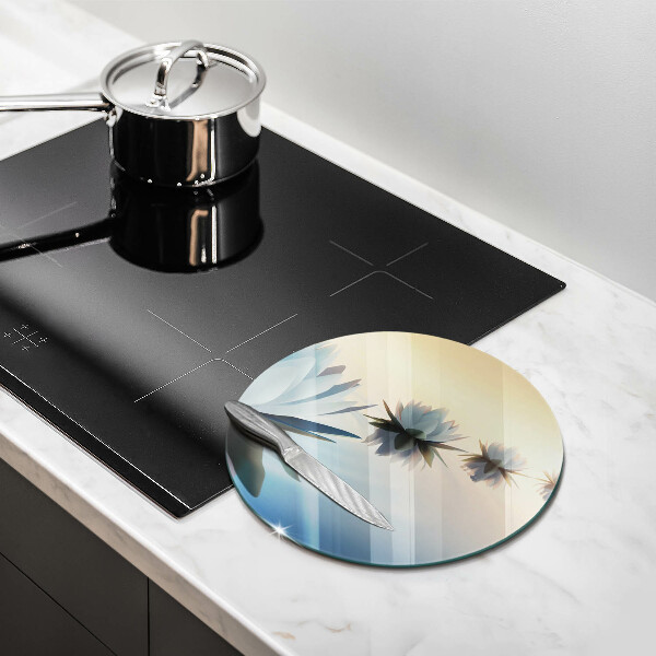 Protection plaque induction Fleurs de lys sur l'eau