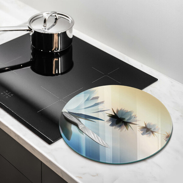 Protection plaque induction Fleurs de lys sur l'eau