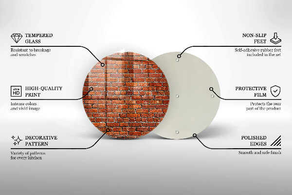 Protection plaque induction Mur de mur de briques