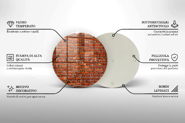 Protection plaque induction Mur de mur de briques