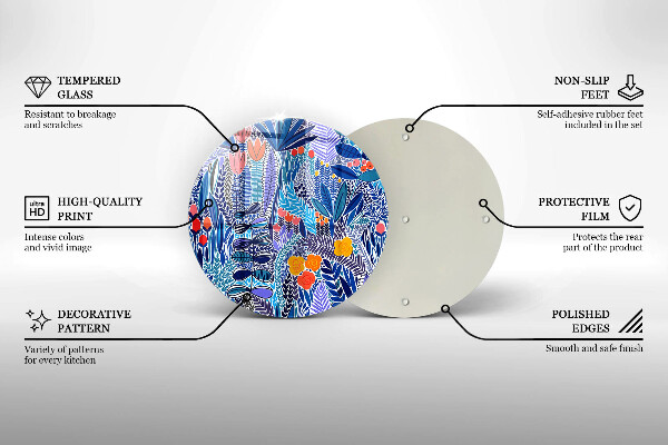 Protection plaque induction Prairie peinte