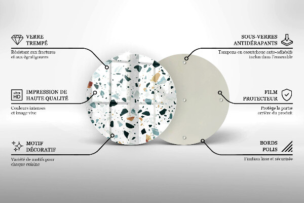 Protection plaque induction Grès clair