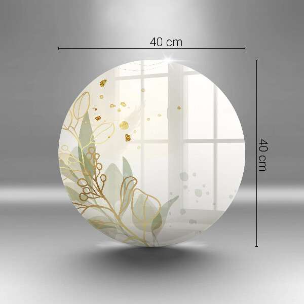 Protection plaque induction Aquarelle et feuilles d'or