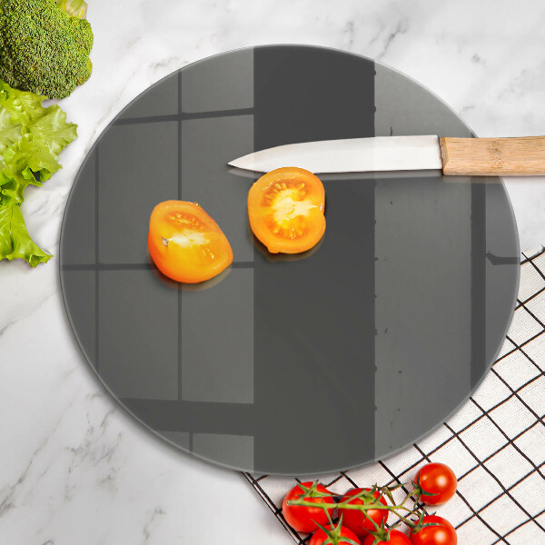 Planche à découper en verre Couleur grise