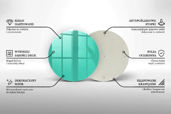 Planche à découper en verre Couleur verte