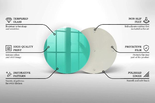 Planche à découper en verre Couleur verte
