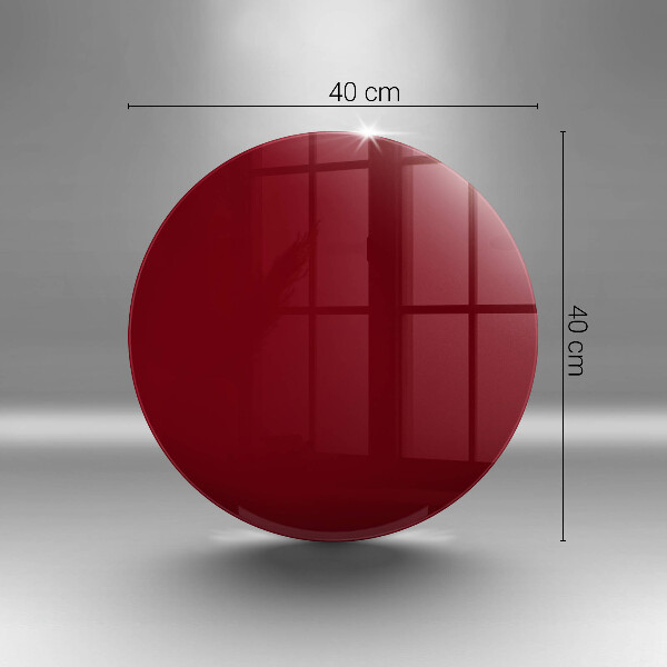 Planche à découper en verre couleur bordeaux