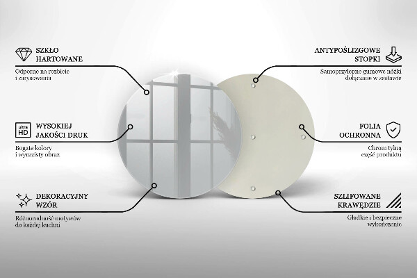 Planche à découper en verre Couleur grise