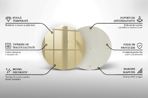Planche à découper en verre Couleur beige