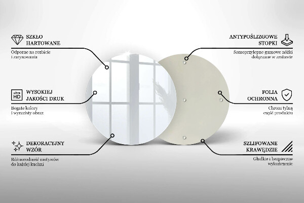 Planche à découper en verre couleur blanche