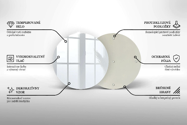 Planche à découper en verre couleur blanche