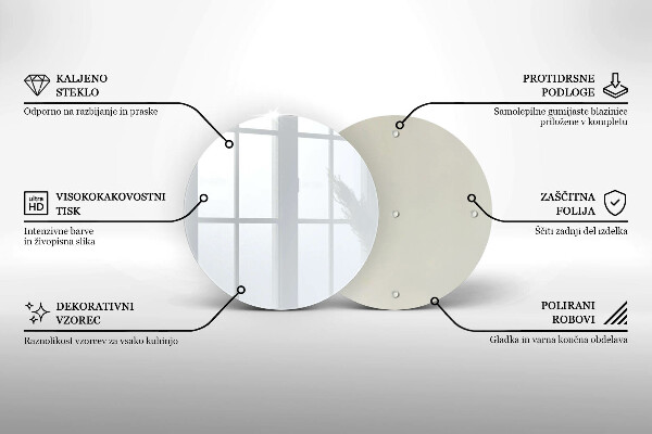 Planche à découper en verre couleur blanche